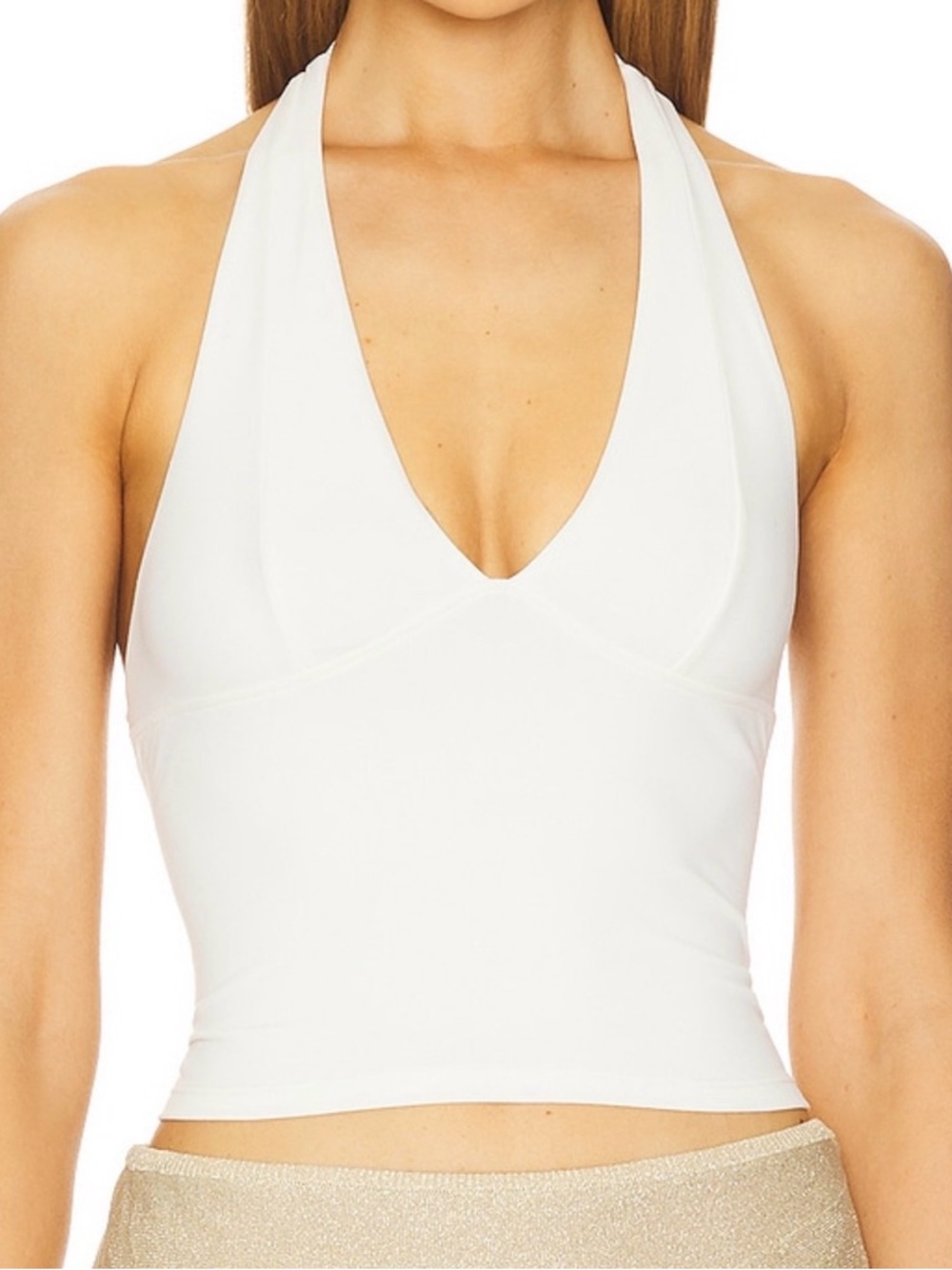 Free People Still Here Halter Top (Ivory)